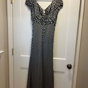 J. Crew Black and White Maxi Dress